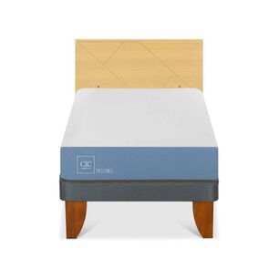 Cama Europea Cic Excellence / 1 Plaza / Base Normal + Respaldo