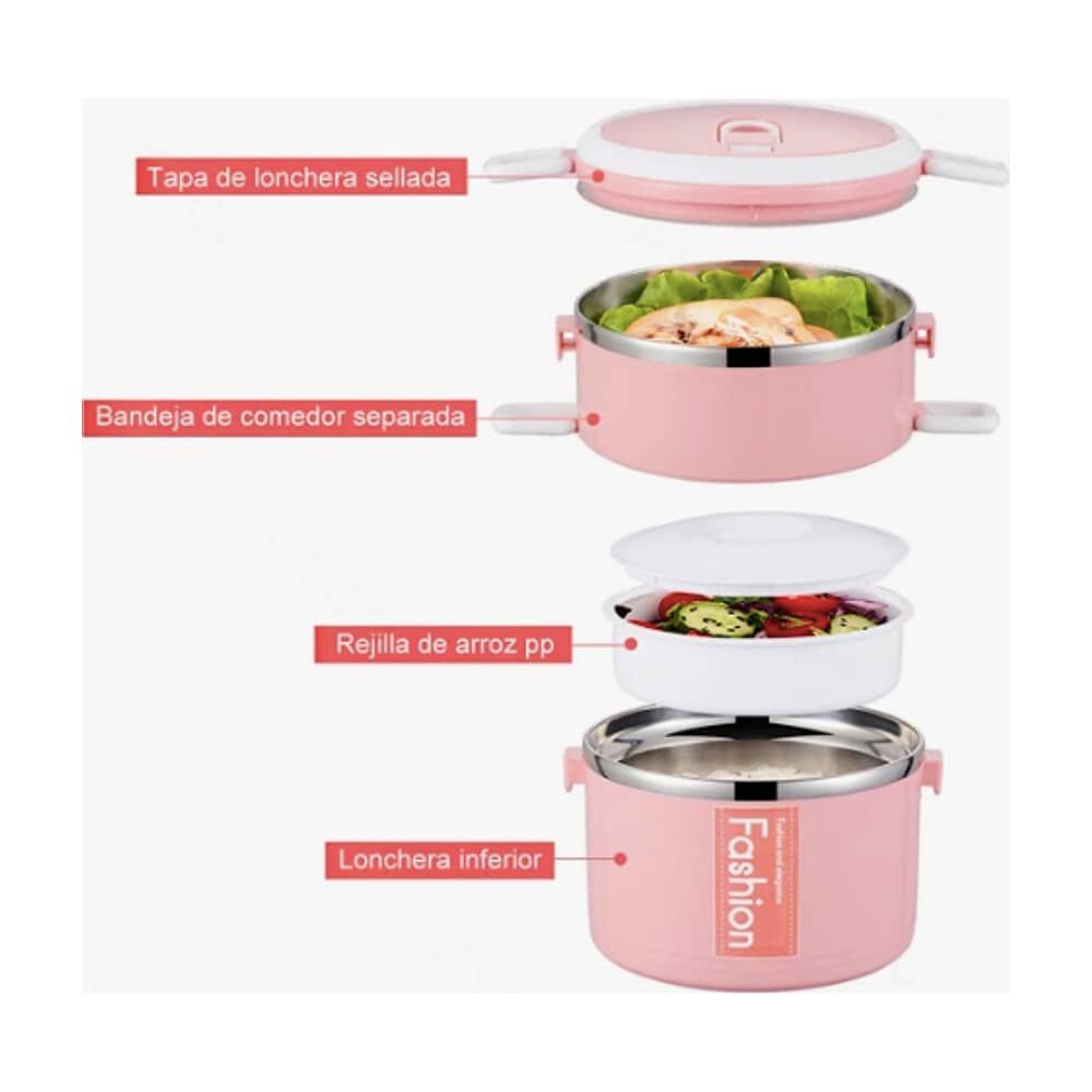 2 Capas Fiambrera Apilable image number 2.0