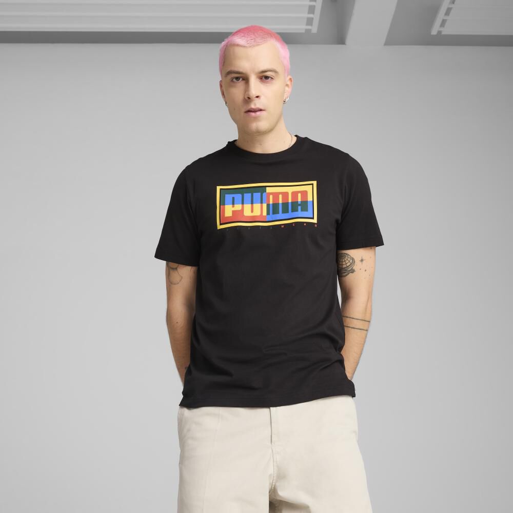 Polera Deportiva Graphics Puma Box Tee image number 2.0