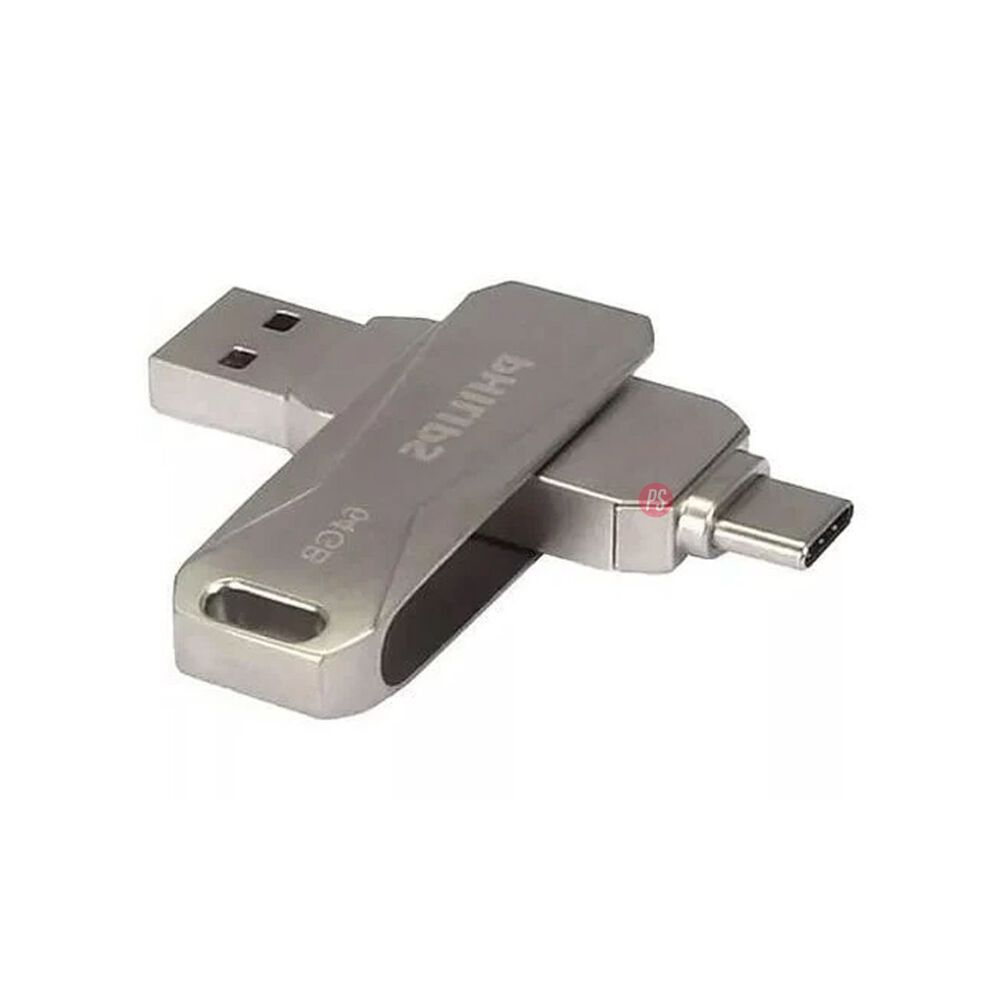 Pendrive Philips Snap 64gb Usb 3.0 Y Tipo C Fm64dc125b - Ps image number 2.0