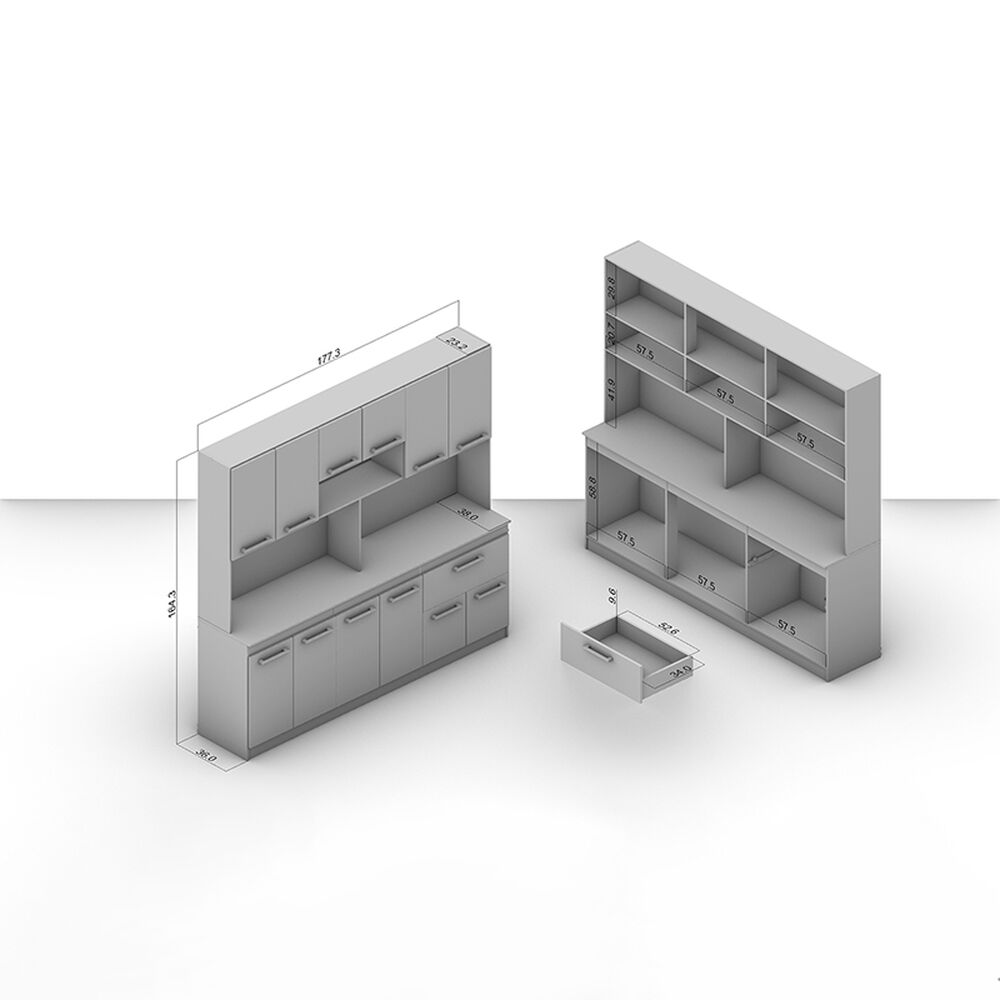 Mueble De Cocina Vekka Home Buck / 12 Puertas / 1 Cajón image number 4.0