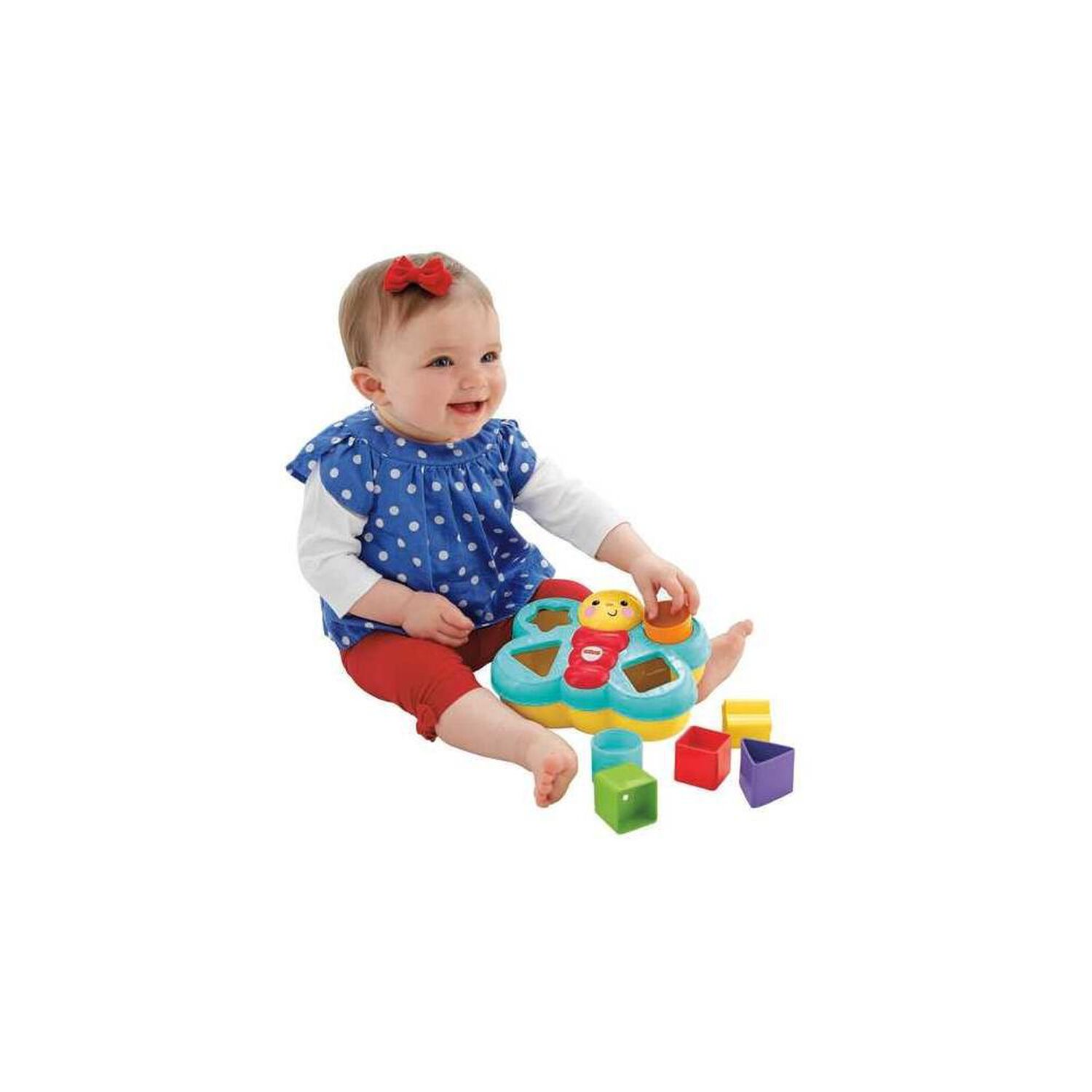 Juguete Para Bebe Fisher-price Mariposa De Bloques image number 2.0