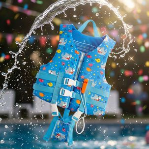 Chaleco Salvavidas Flotador Tiburon Infantil