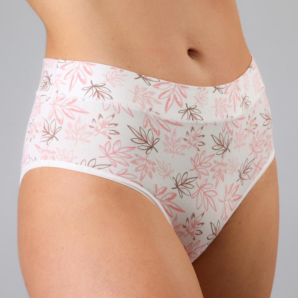 Pack X6 Hikini Algodon Print & Solid Flores image number 3.0