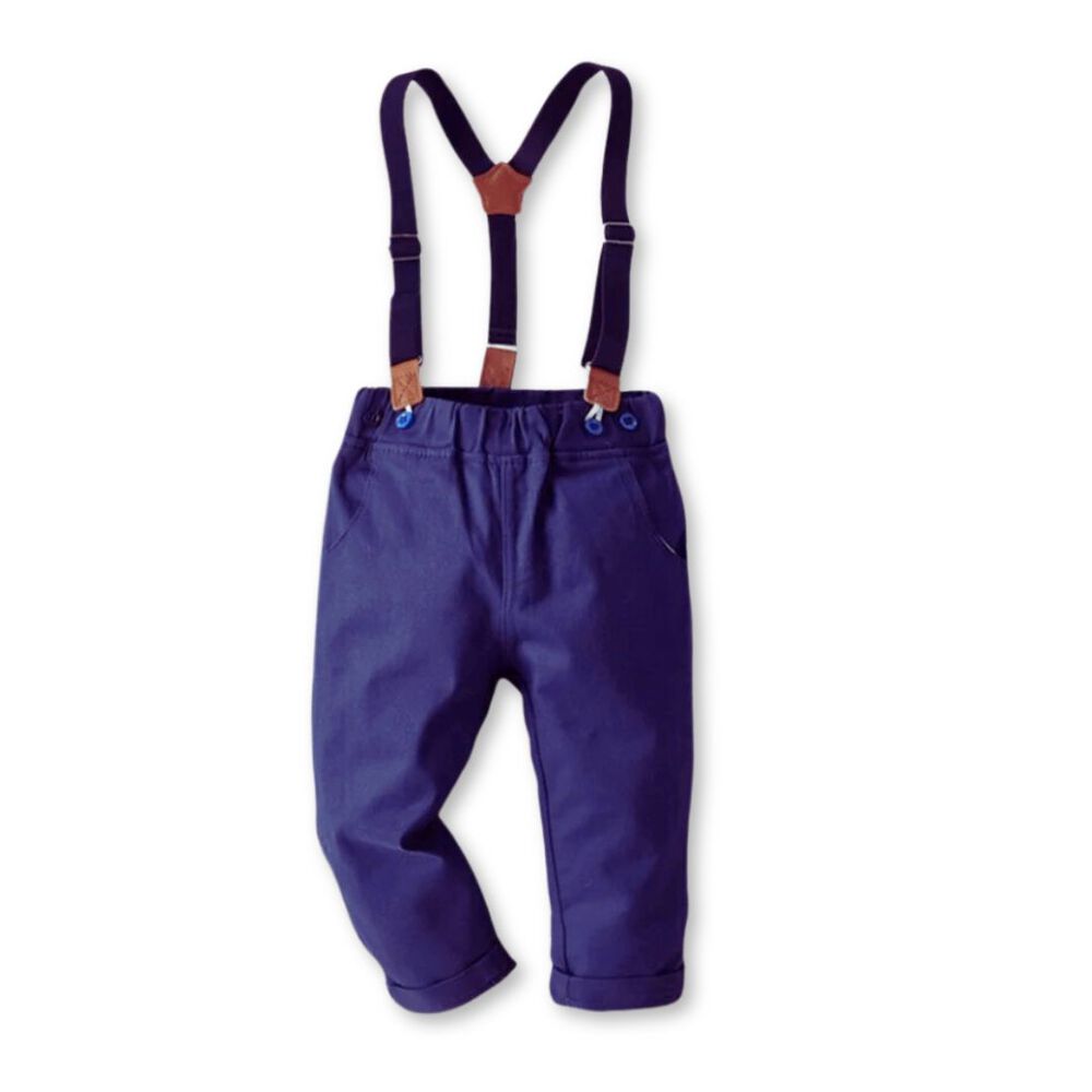 Conjunto De Vestir Con Pantalón Y Tirantes Bebé Niño 6 Meses A 4 Años image number 5.0