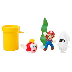 Juguete Set Super Mario Escena Bajo Agua 6cm Nintendo