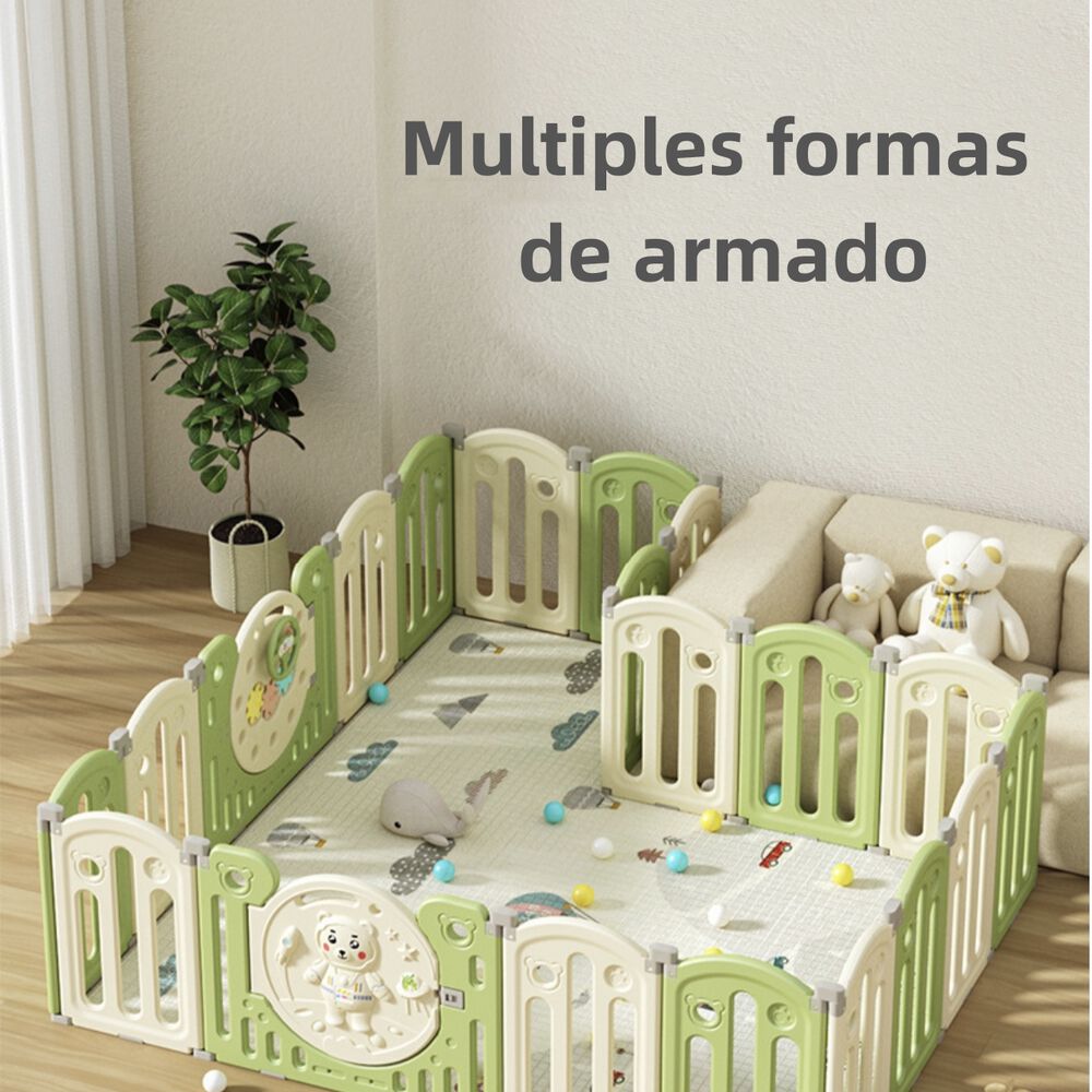 Corral Bebé 153x160cm Con Accesorios Lubabycas image number 6.0