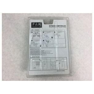Candado De Cable De Seguridad Con Llave Para Notebook / F&k Technology
