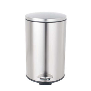 Basurero Con Pedal Acero Redondo 20 Lt