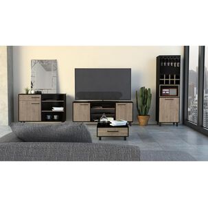 Combo Rack Tv 55" + Bar Alto + Bife + Mesa Centro Tuhome Kaia