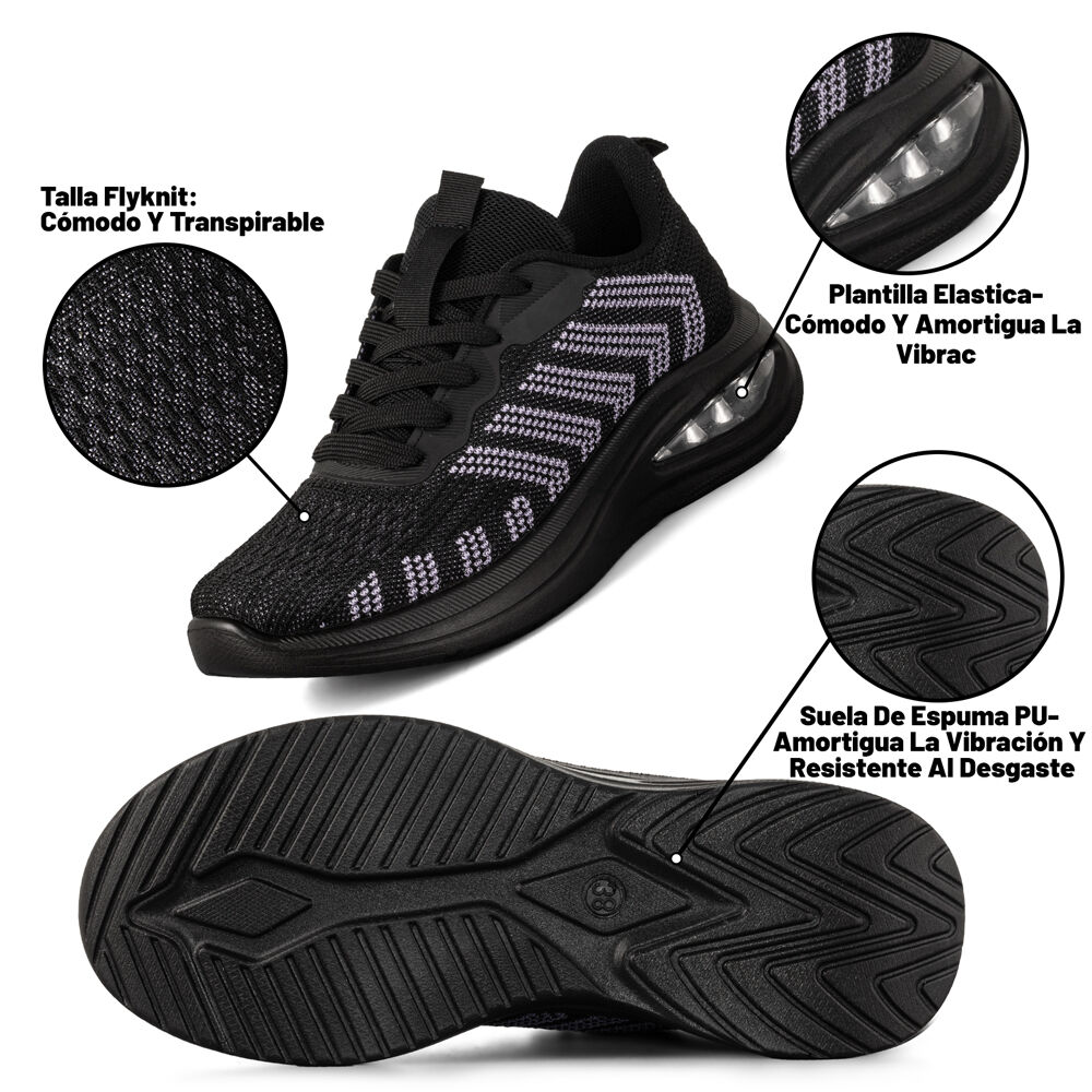 Zapatilla Casual Mujer Urbana Suela Resistente Weide Tfa205 image number 5.0