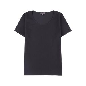 Polera Rib Básica Manga Corta Cuello Redondo Mujer Kimera