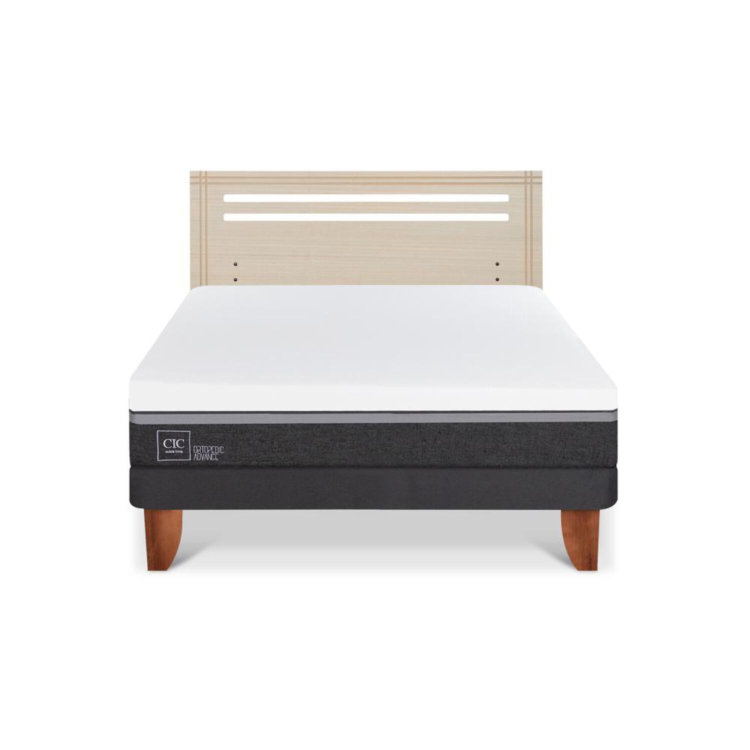 Cama Europea Cic Ortopedic Advance / 2 Plazas / Base Normal + Respaldo image number 0.0