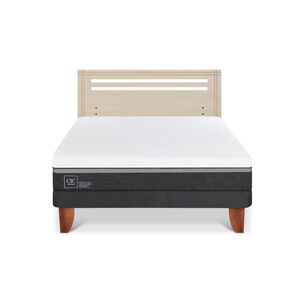 Cama Europea Cic Ortopedic Advance / 2 Plazas / Base Normal + Respaldo