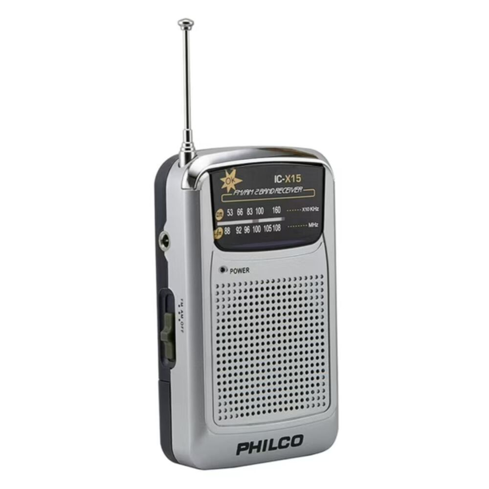 Radio Portatil A Pilas Con Audifonos Fm Am Ricx15 image number 0.0
