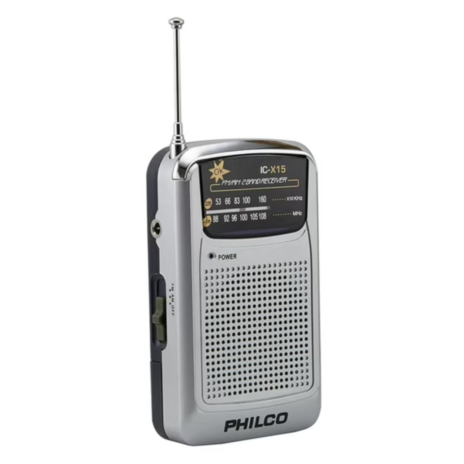 Radio Portatil A Pilas Con Audifonos Fm Am Ricx15 image number 0.0