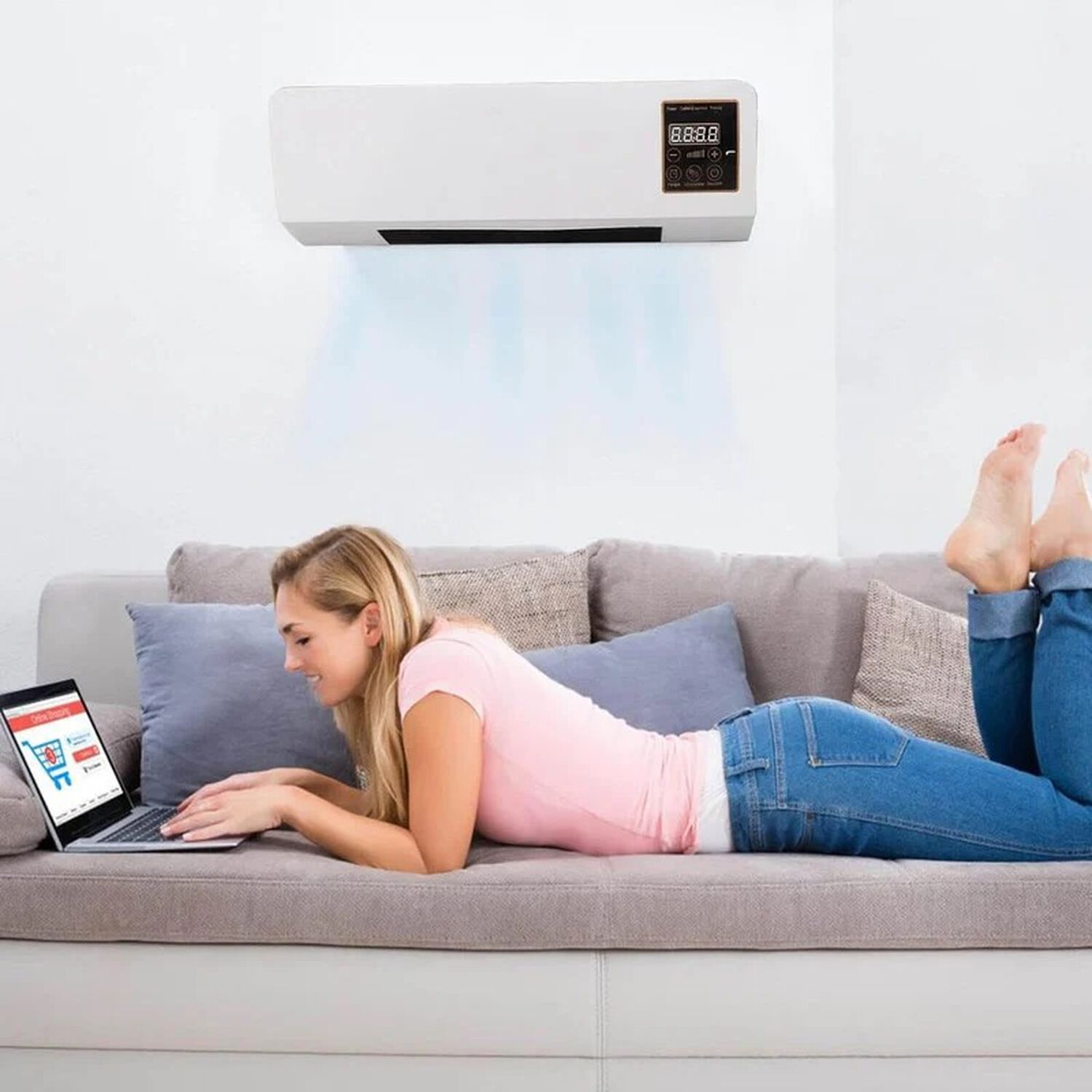 Aire Acondicionado Port&aacute;til Split Fr&iacute;o Calor 2 En 1 1800w Con Control Remoto image number 3.0