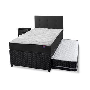 Div&aacute;n Flex Therapedic Plus / 1.5 Plazas / Base Normal + Set De Maderas