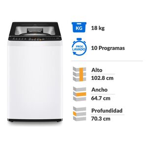 Lavadora Mademsa Mdwmt18w / 18 Kilos
