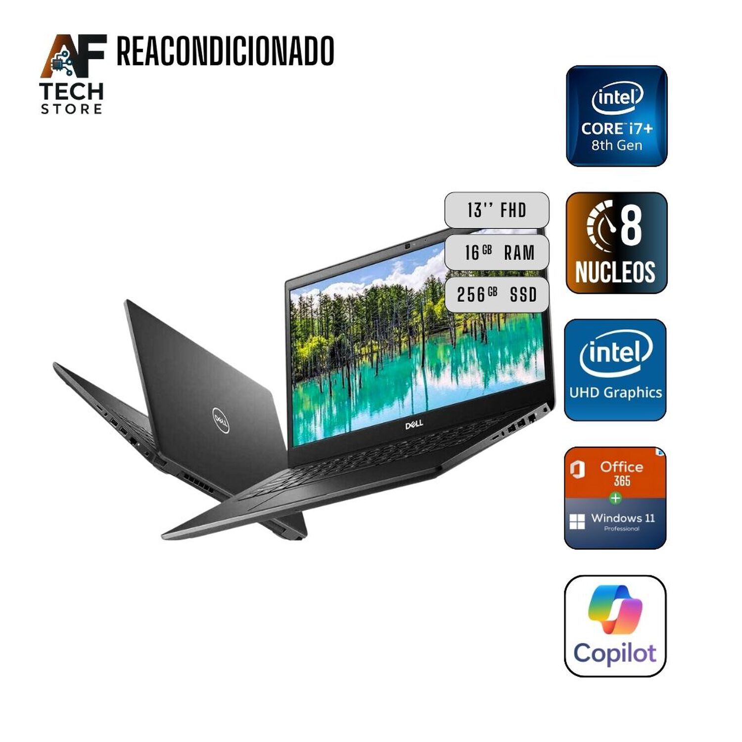 Notebook Dell 5400 I7 8th 16gb 256gb - Win11+office - Reacondicionado Profesional