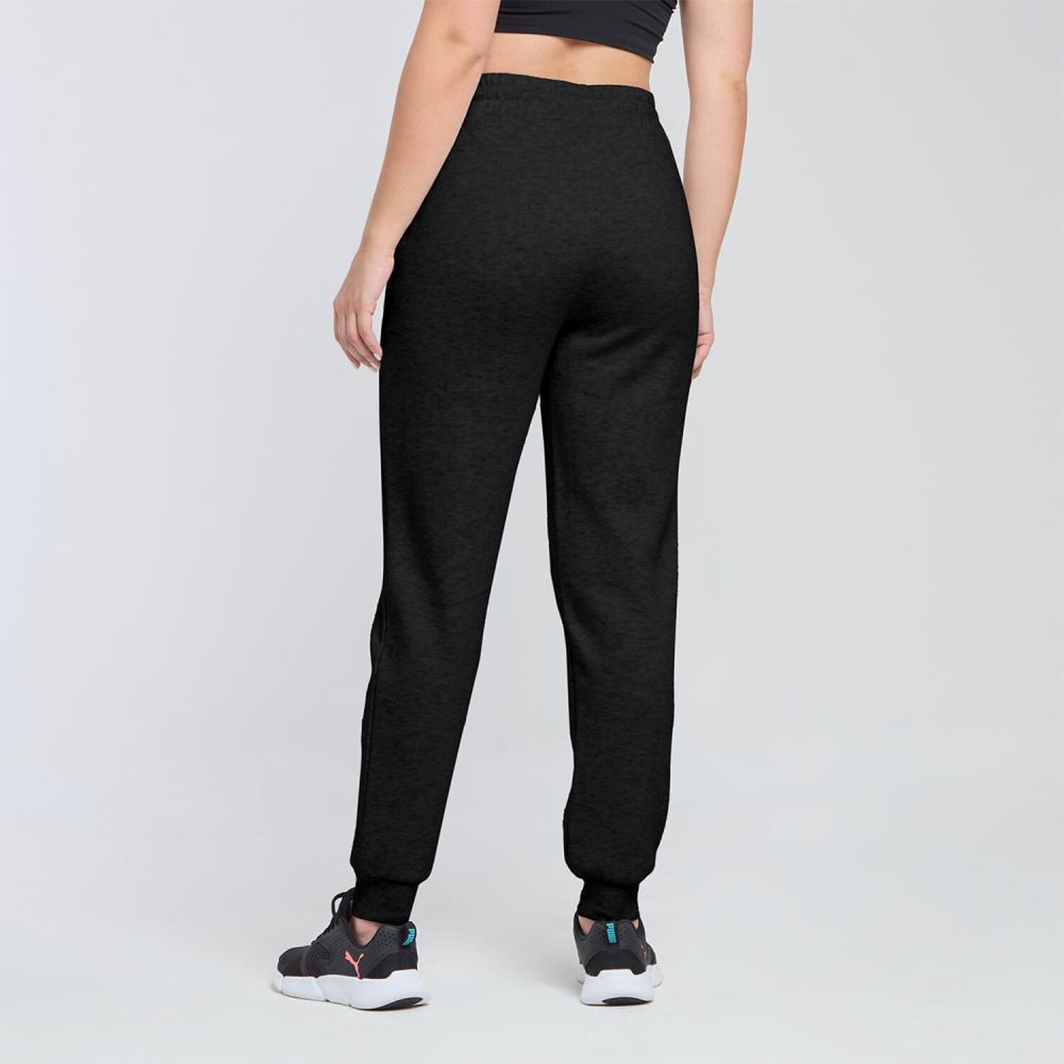 Pantal&oacute;n De Buzo Deportivo Liso Tiro Alto Regular Mujer Wetland image number 1.0