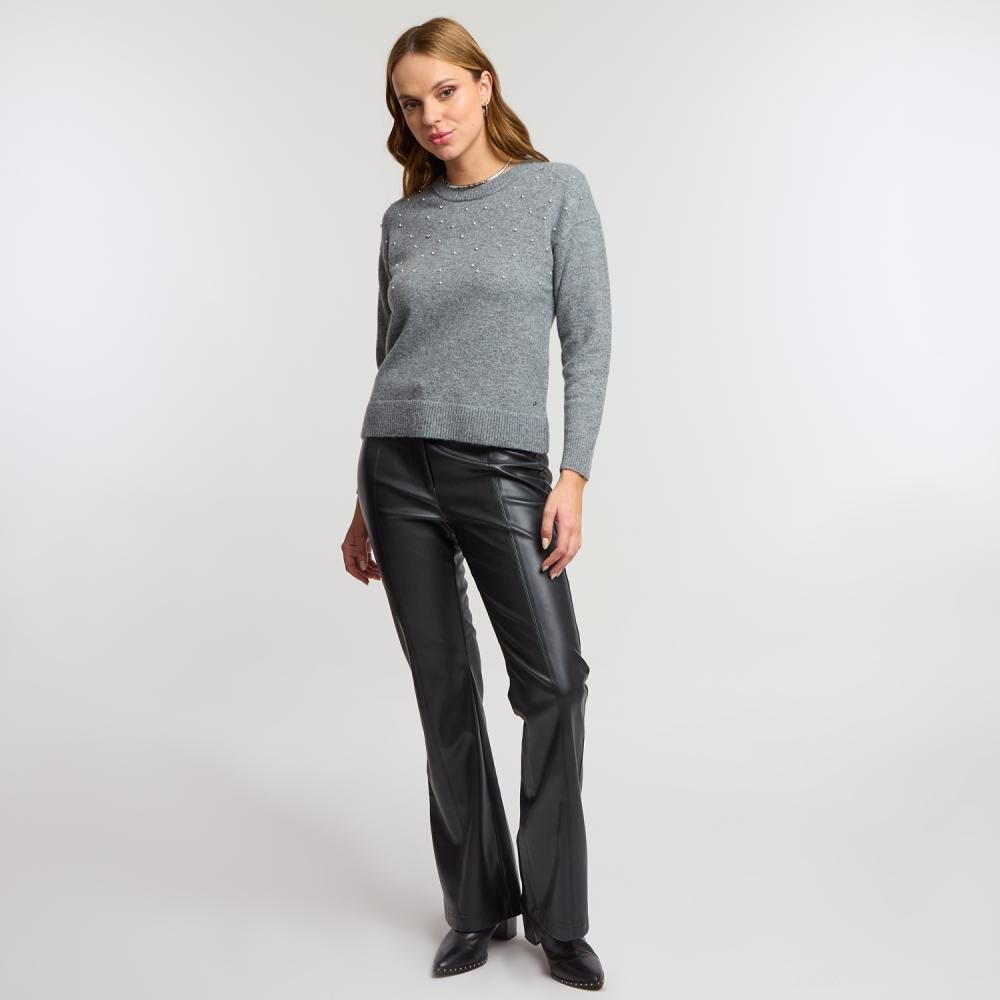 Sweater Aplicación Perlas Regular Mujer Kimera image number 1.0