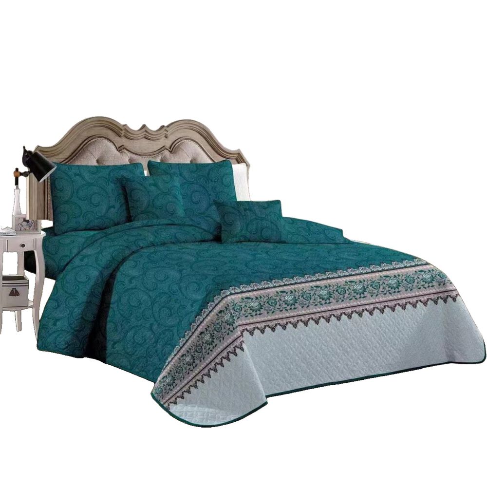 Cubrecama De Verano 2 Plazas Quilt + 2 Fundas De Almohada Cobertor Delgado Cmv-69 image number 0.0