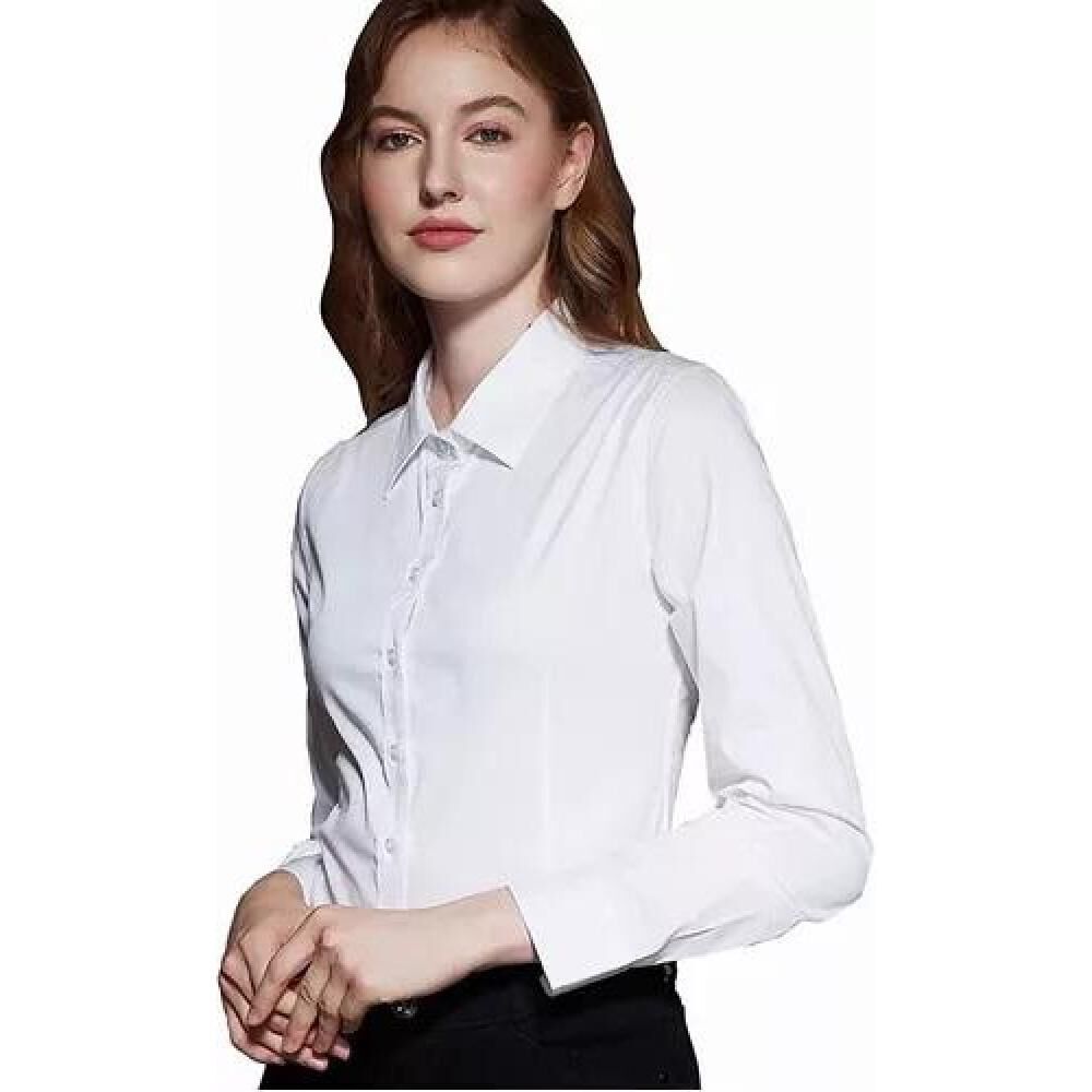Blusa De Vestir Formal Para Mujer Para Trabajar Manga Larga image number 3.0