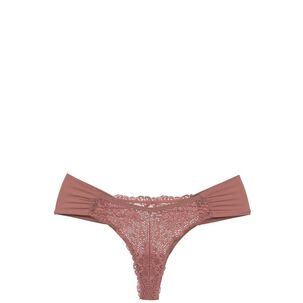 Colaless Lateral Drapeada Y Encaje Granate 2rios