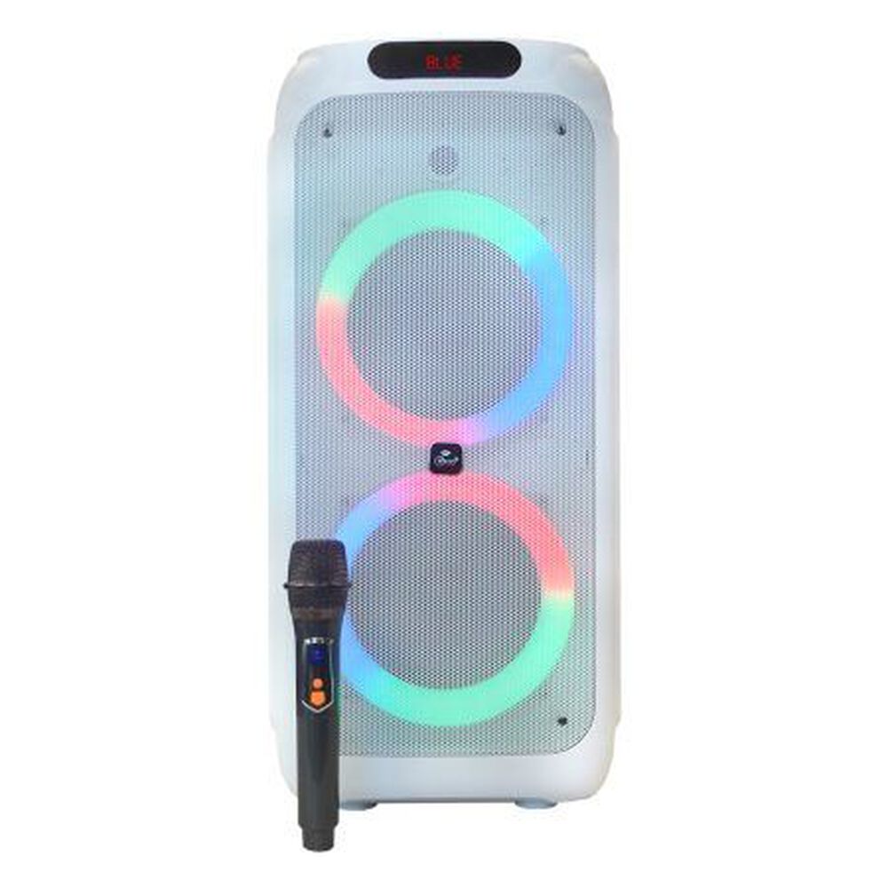 Parlante Port&aacute;til Flaming Poer Bass 10 Blanco image number 0.0