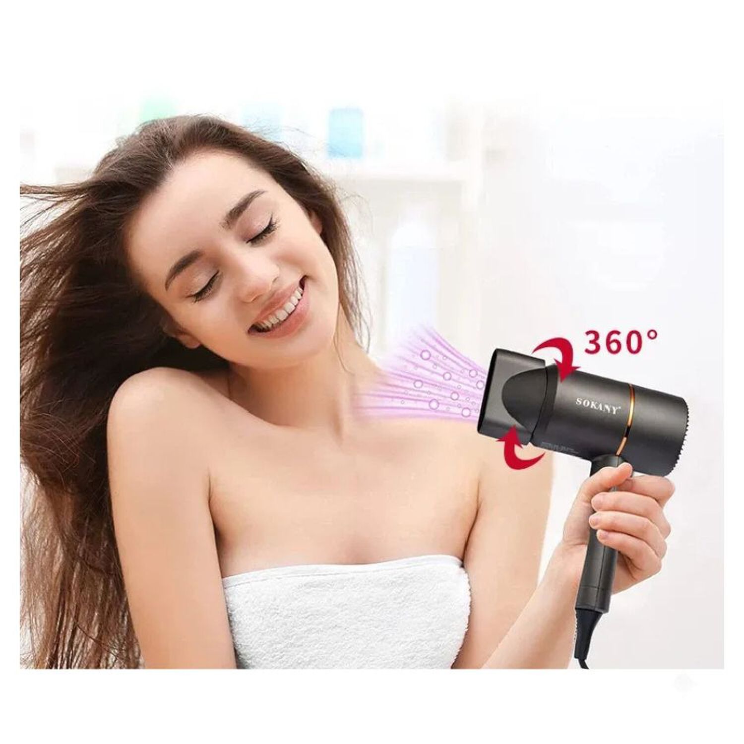 Secador Pelo Profesional Sokany Secado R&aacute;pido 1200w image number 2.0