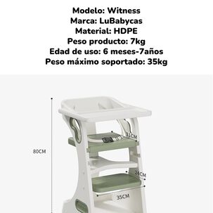 Silla De Comer Multifuncional Witness Verde Lubabycas