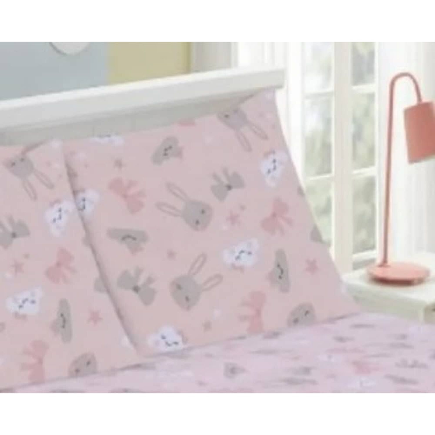 Sabanas De 1.5 Plaza Infantil De 144 Hilos. Dise&ntilde;o Conejos Rosados. image number 1.0