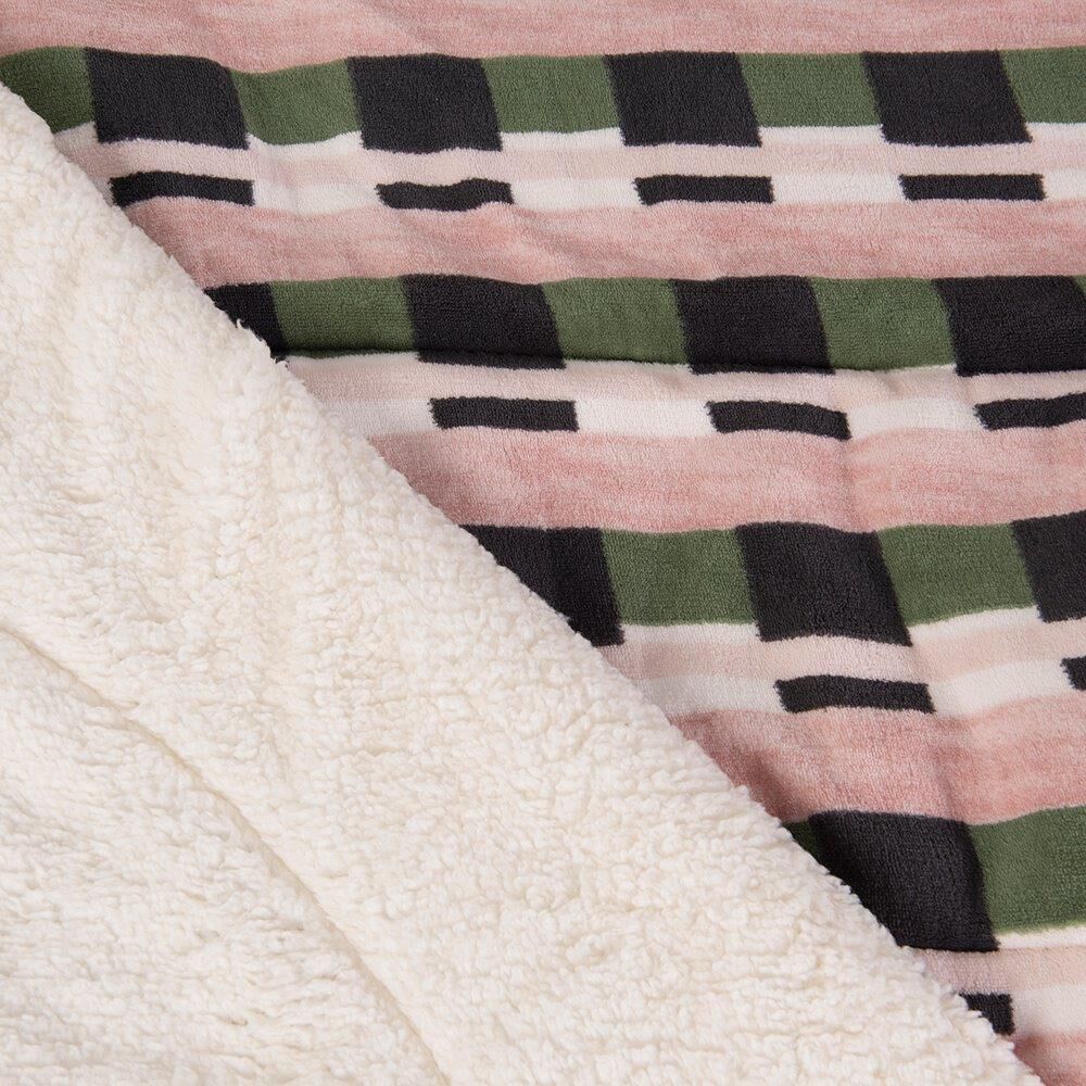 Plumon Coral Print Sherpa 2 Plazas Trama image number 1.0