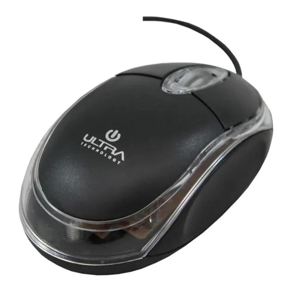Mouse Alambrico Optico Usb 3 Botones Negro 120un image number 0.0