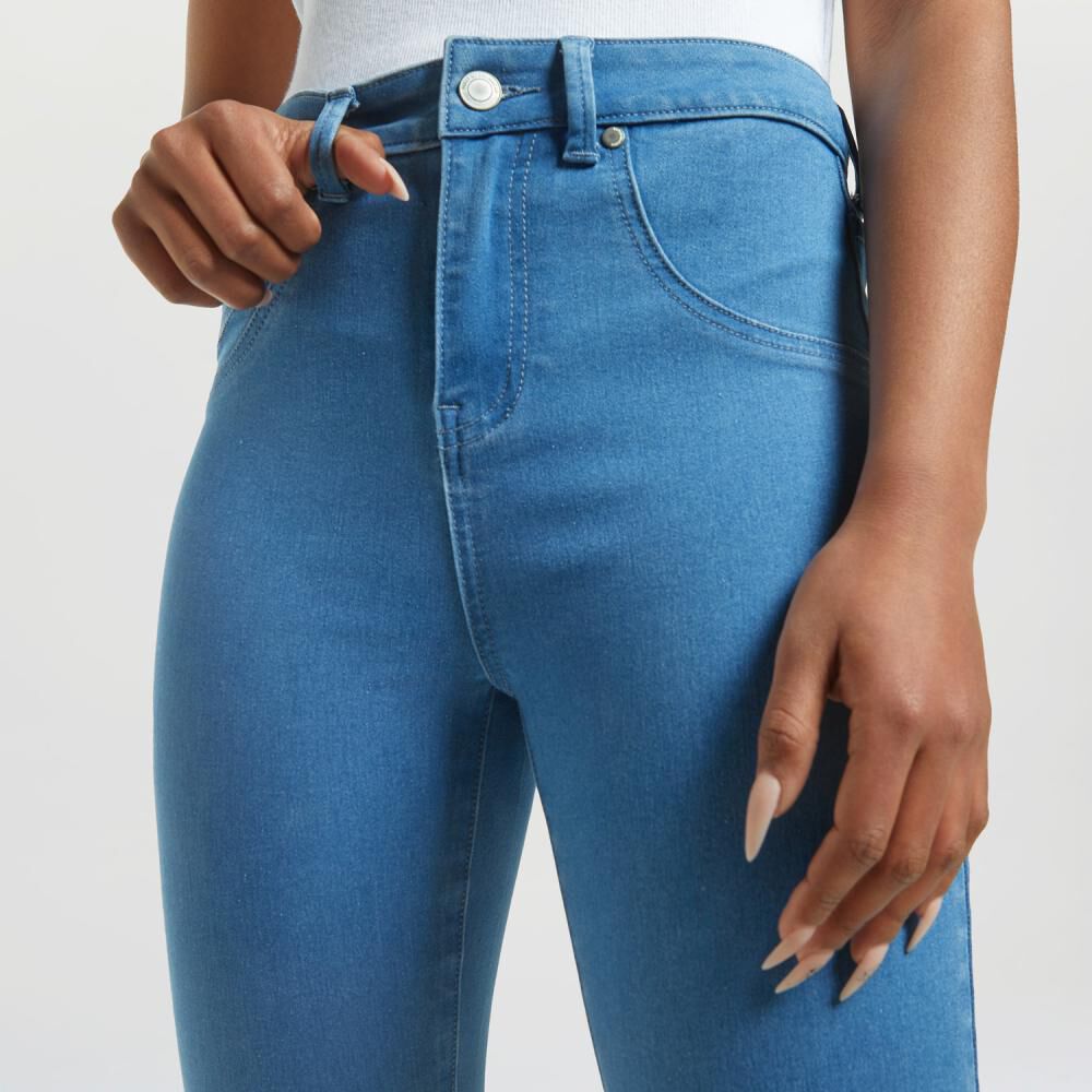 Jeans Tiro Alto Super Skinny Mujer Rolly Go image number 4.0