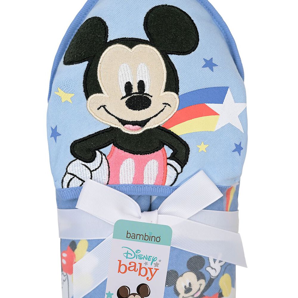 Toalla Capucha Bambino Mickey Estrella Fugaz Azul image number 1.0