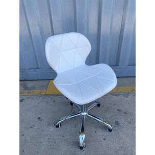 Silla De Escritorio Mariposa Tapizada En Eco Cuero Con Altura Regulable