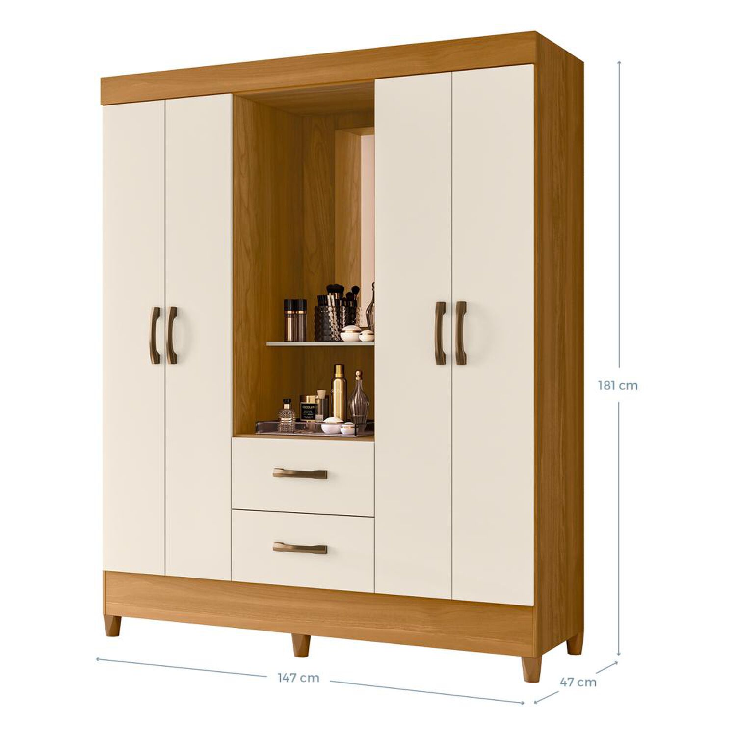 Cl&oacute;set Vekkahome Mobi / 10 Puertas / 4 Cajones image number 2.0