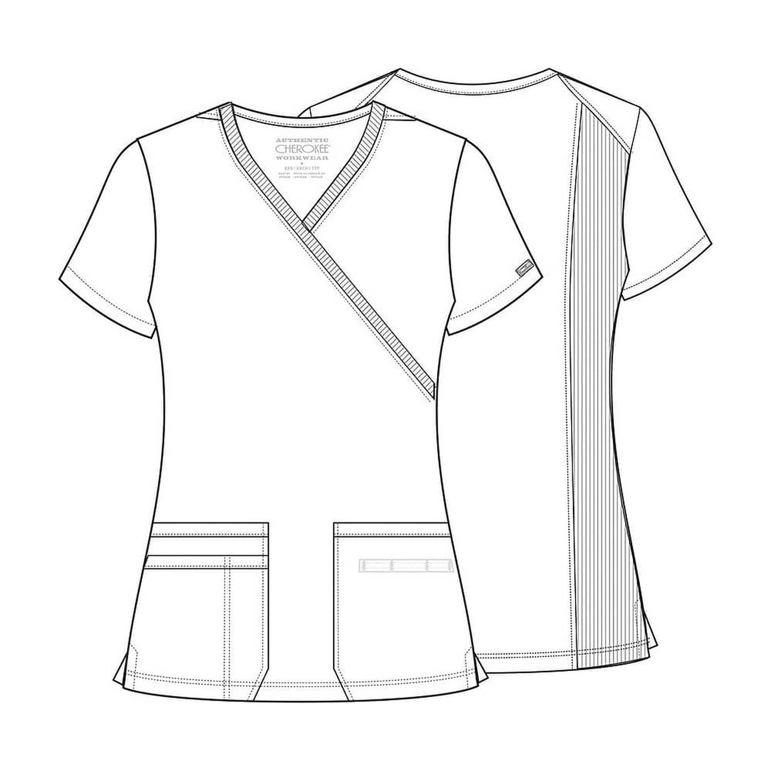 Conjunto Polera Y Pantal&oacute;n Clinico Cherokee Originals Royal image number 3.0
