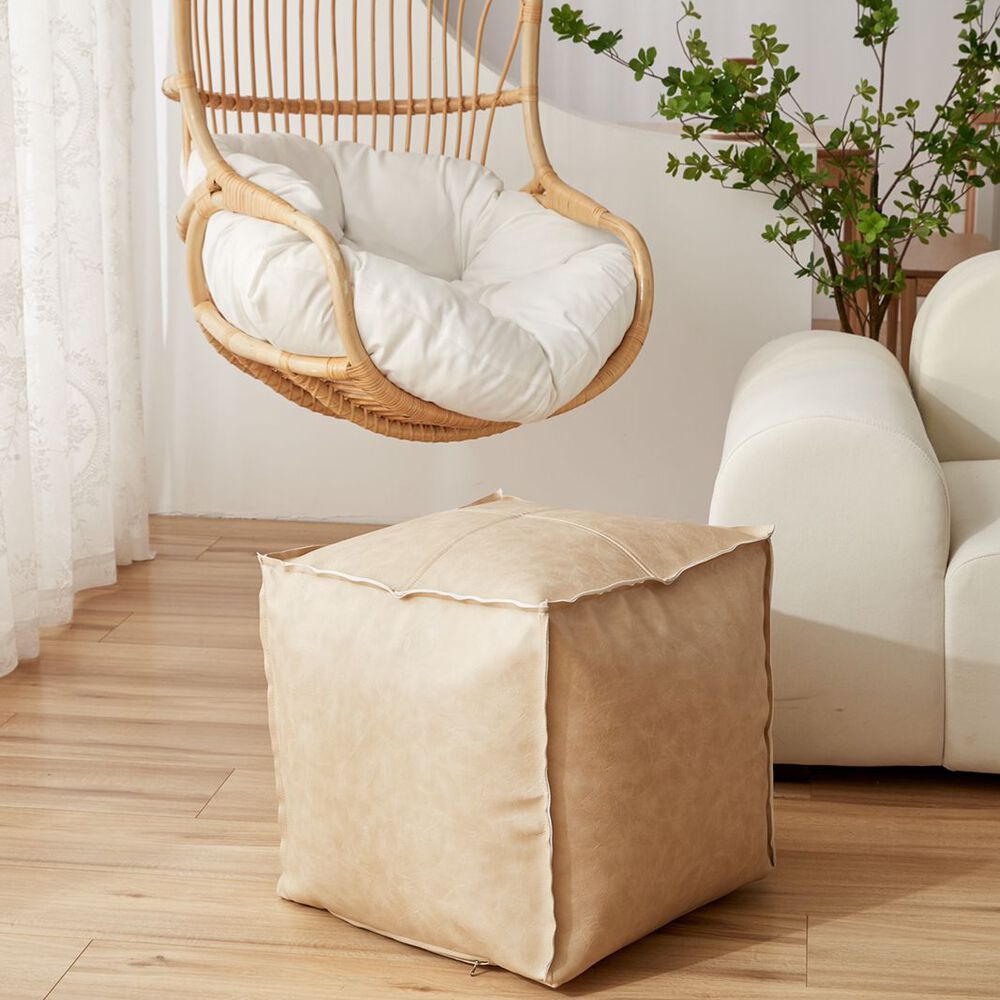 Pouf De Ecocuero Cuadrado 45x45cm image number 2.0