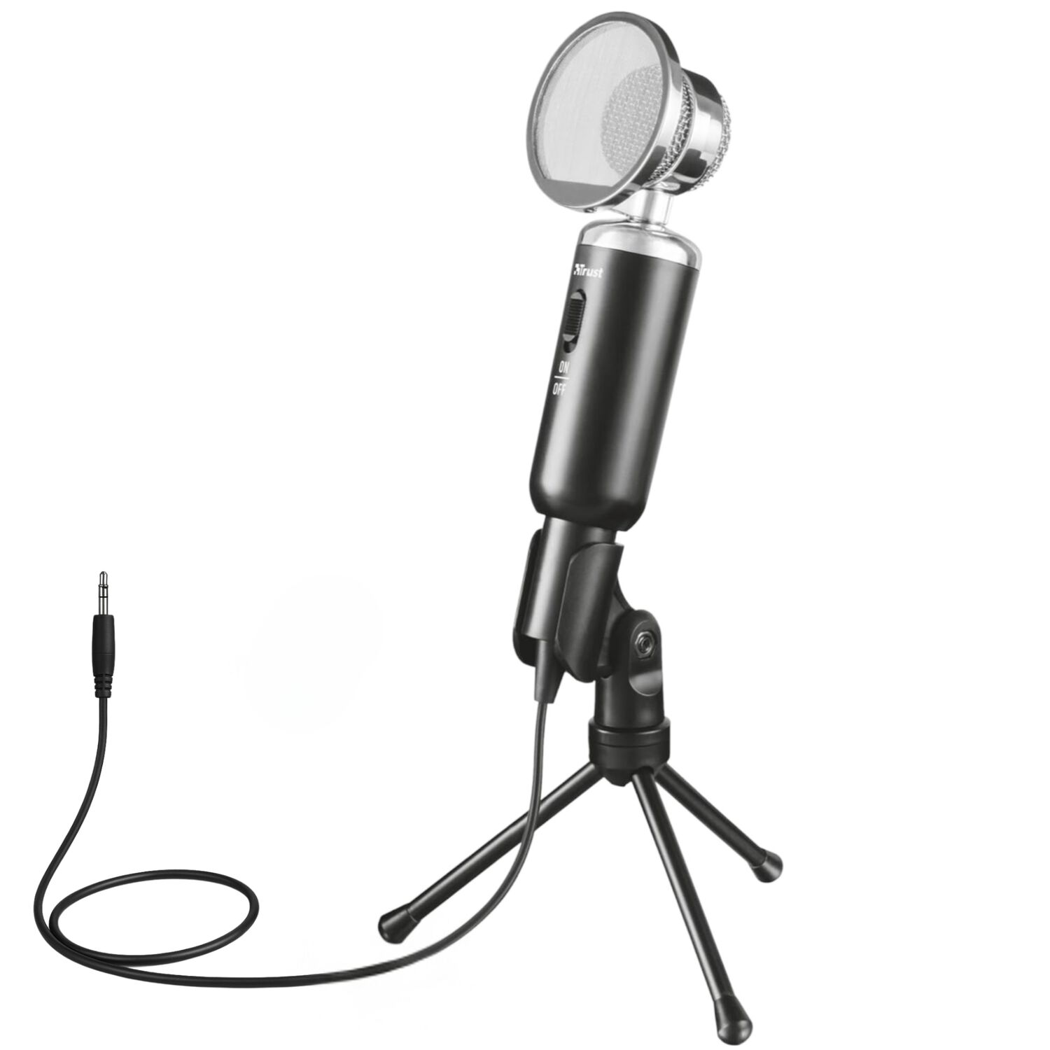Microfono De Escritorio Trust Madell Jack 3.5mm Con Filtro Pop image number 1.0