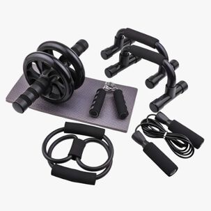 Set Deportivo 7 En 1 Rodillo Rueda Abdominal