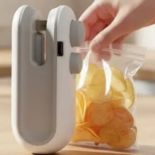 Mini Selladora De Bolsas Port&aacute;til Recargable Usb 2 En 1.