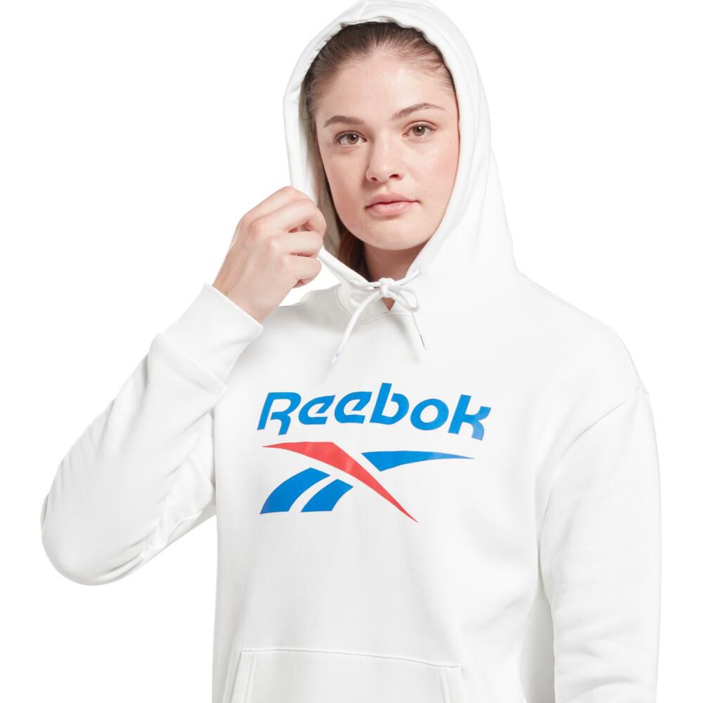 Polerón Deportivo Con Capucha Mujer Logo Reebok image number 3.0
