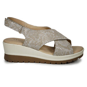 Sandalia Cuero Ebere Beige