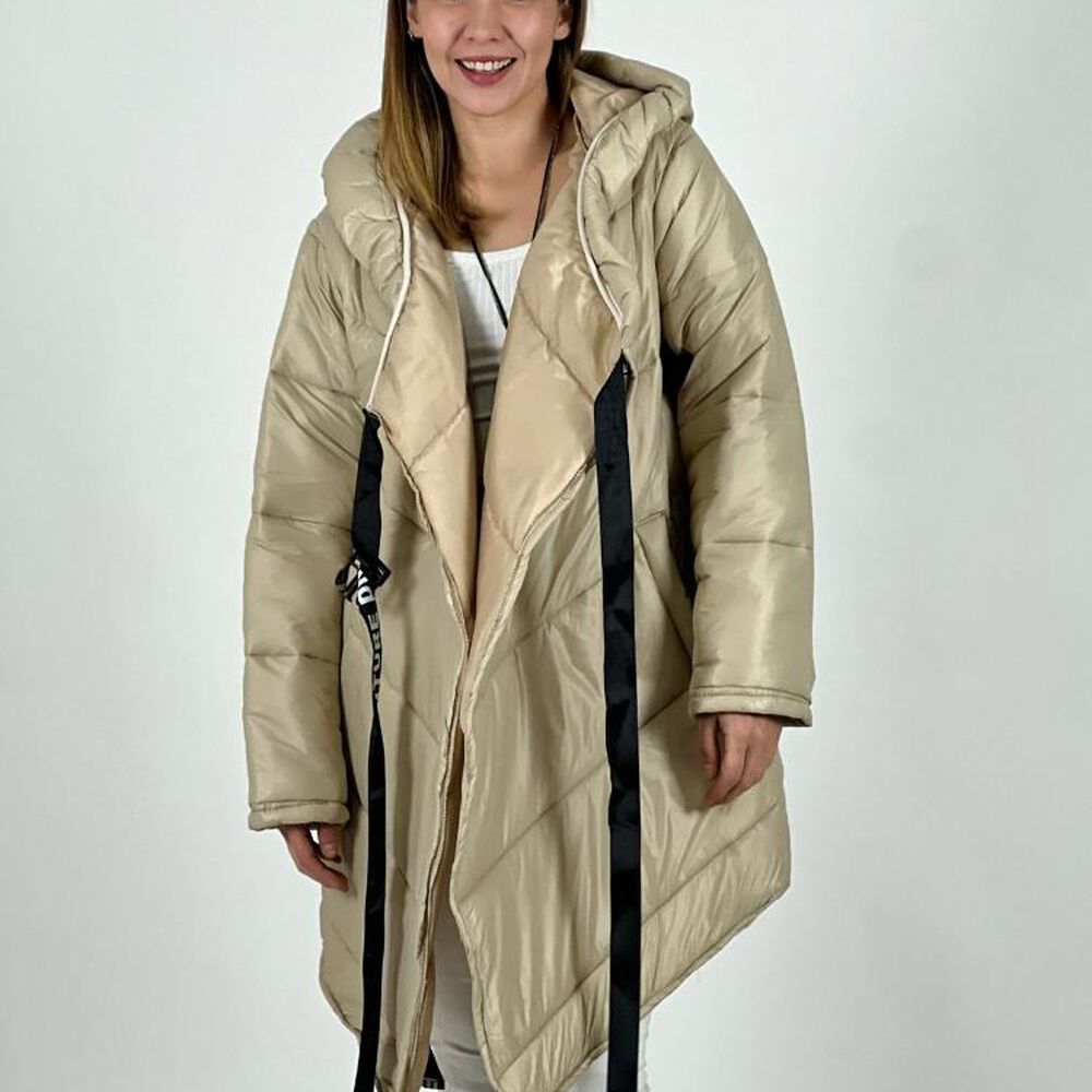 Parka Italiana Cruzada Con Amarre image number 2.0