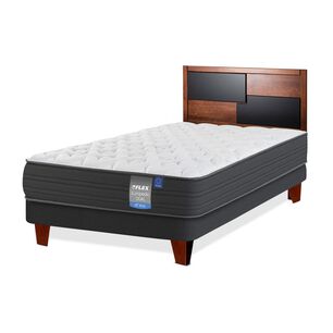 Cama Europea Flex Europedic Dual / 1.5 Plazas / Base Normal + Respaldo