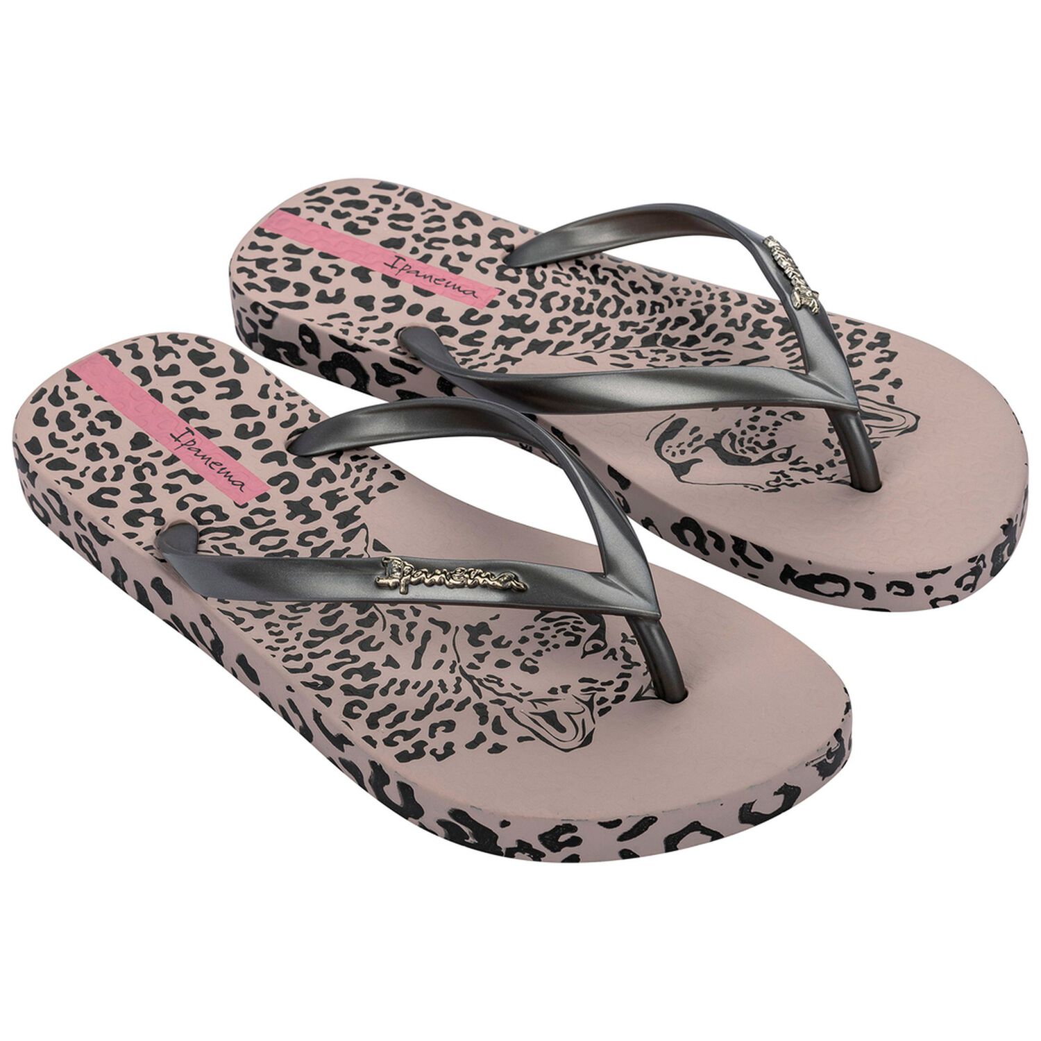 Sandalia Mujer Negro/plata Animal Chic Ipanema image number 1.0