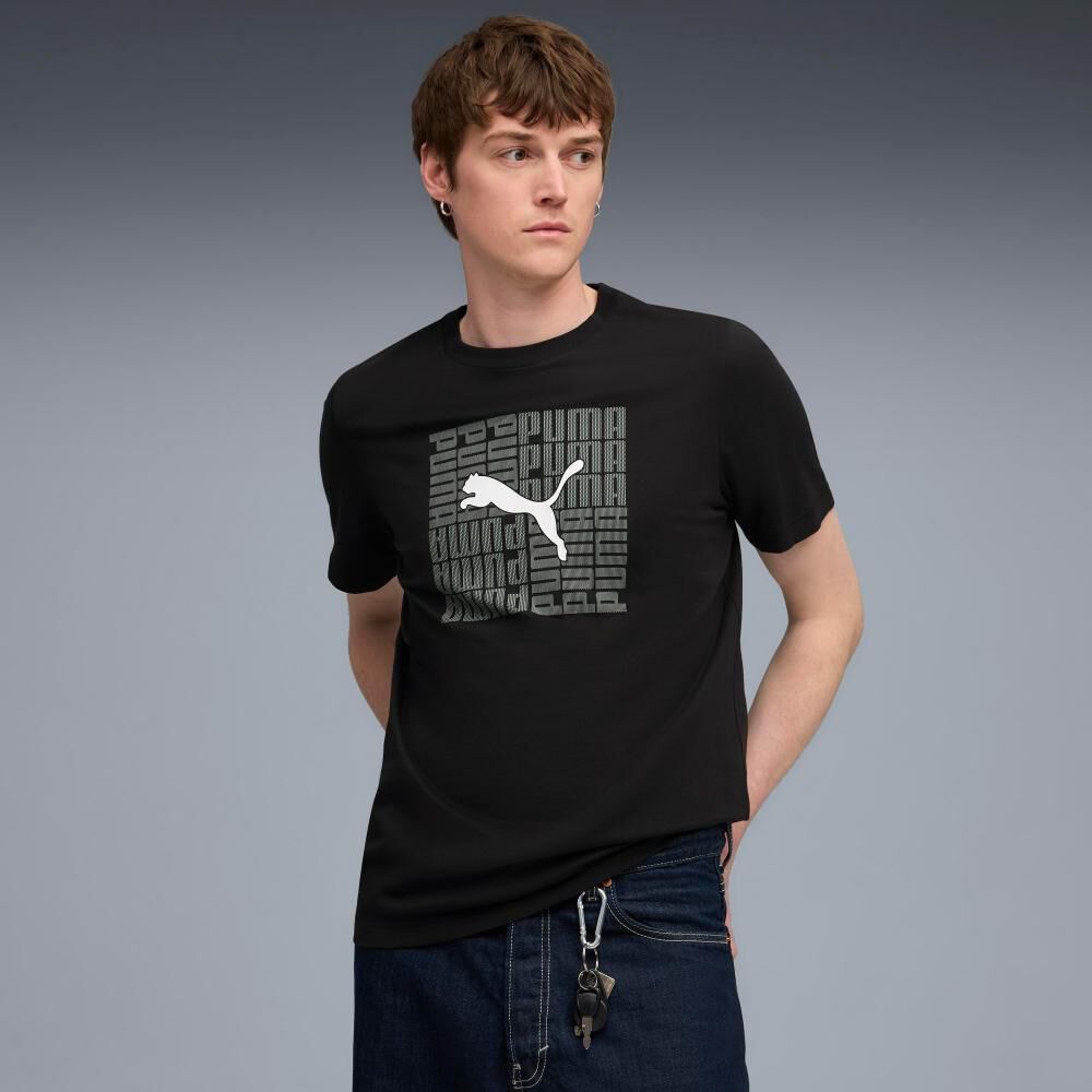 Polera Deportiva Hombre Puma Graphic Box Tee image number 2.0